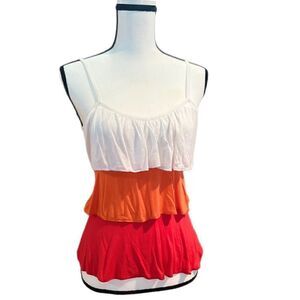 Color Block Tiered Top